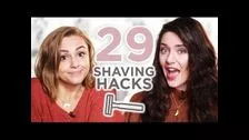 29 HACKS + TIPS: Shaving made FASTER, CHEAPER & EASIER | Melanie Murphy + Hannah Witton