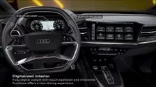 Audi Q4 e-tron – Animation de l'intérieur et de l'ensemble