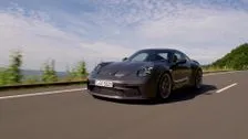 The new Porsche 911 GT3 with Touring Packet in Silver Driving Video