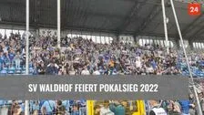 SV Waldhof celebrates 2022 Cup victory