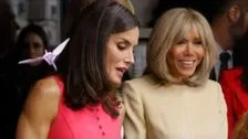 Letizia of Spain and Brigitte Macron wow in these dresses