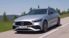 Mercedes-AMG C 43 4MATIC Estate in high-tech silver Driving Video