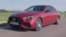 Mercedes-AMG C 43 4MATIC Saloon in hyantic red Driving Video