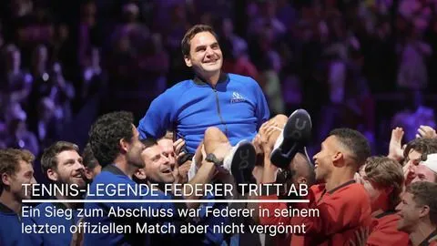 Roger Federer beendet große Tennis-Karriere mit Niederlage