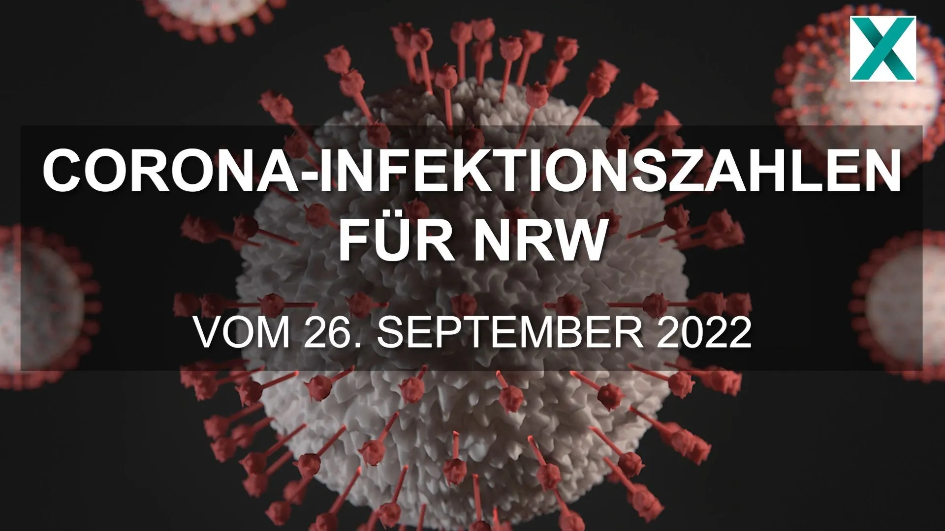 Corona-Infektionszahlen für NRW vom 26.09.2022