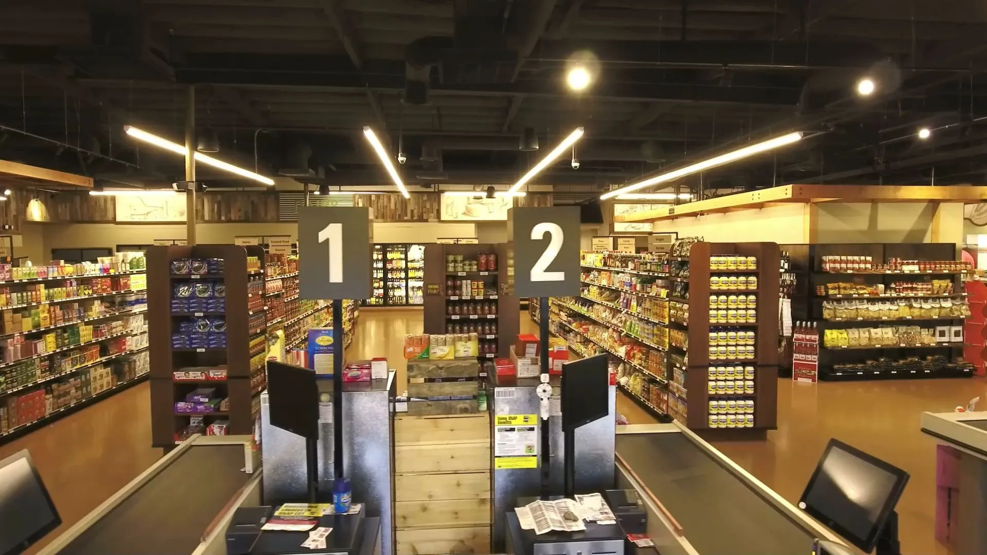 Empty shelves in supermarket - company cites 