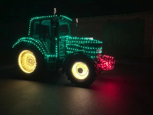 Christmas tractor parade through Gronau and Epe