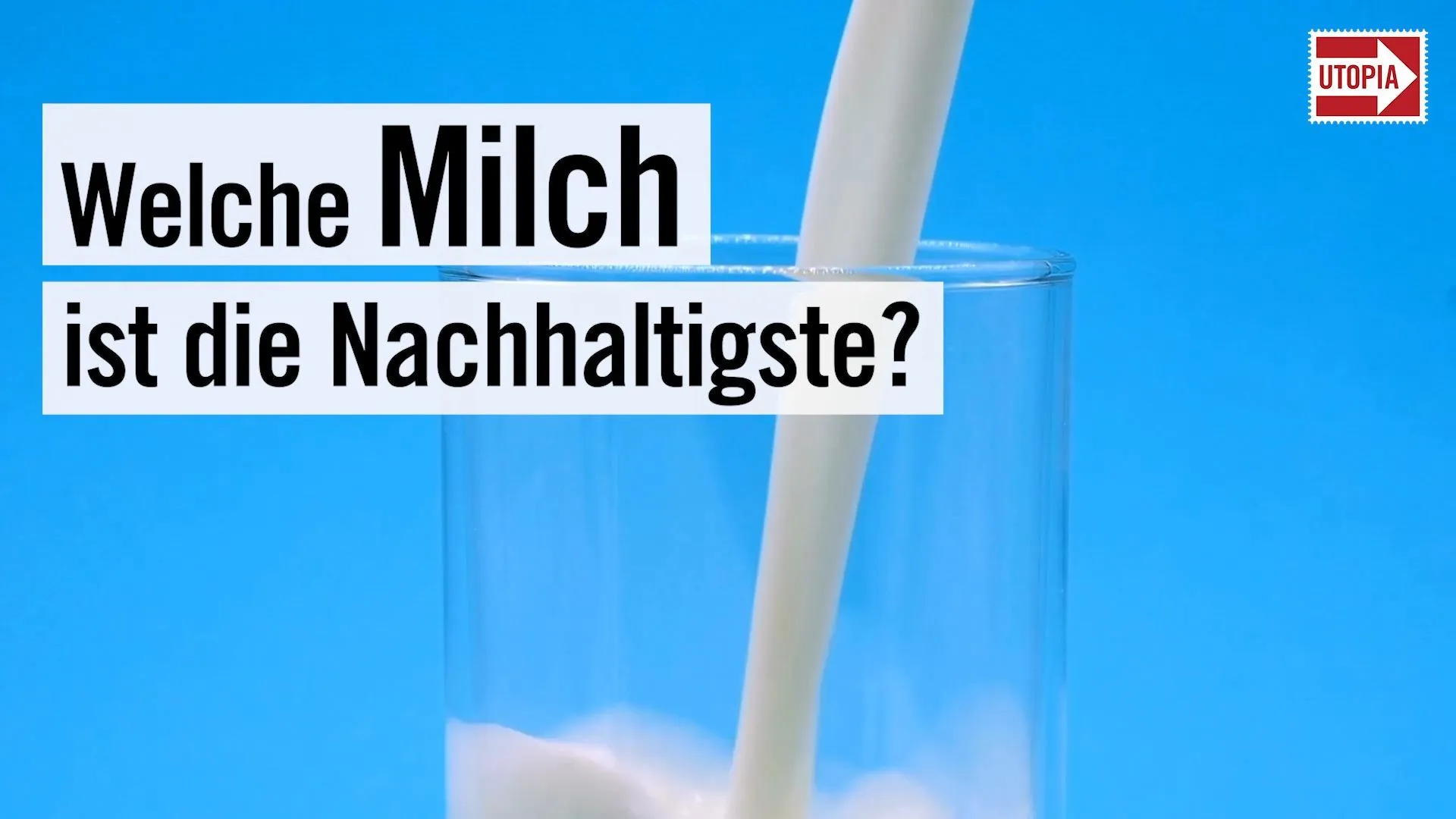 Welche Milch ist die Nachhaltigste?