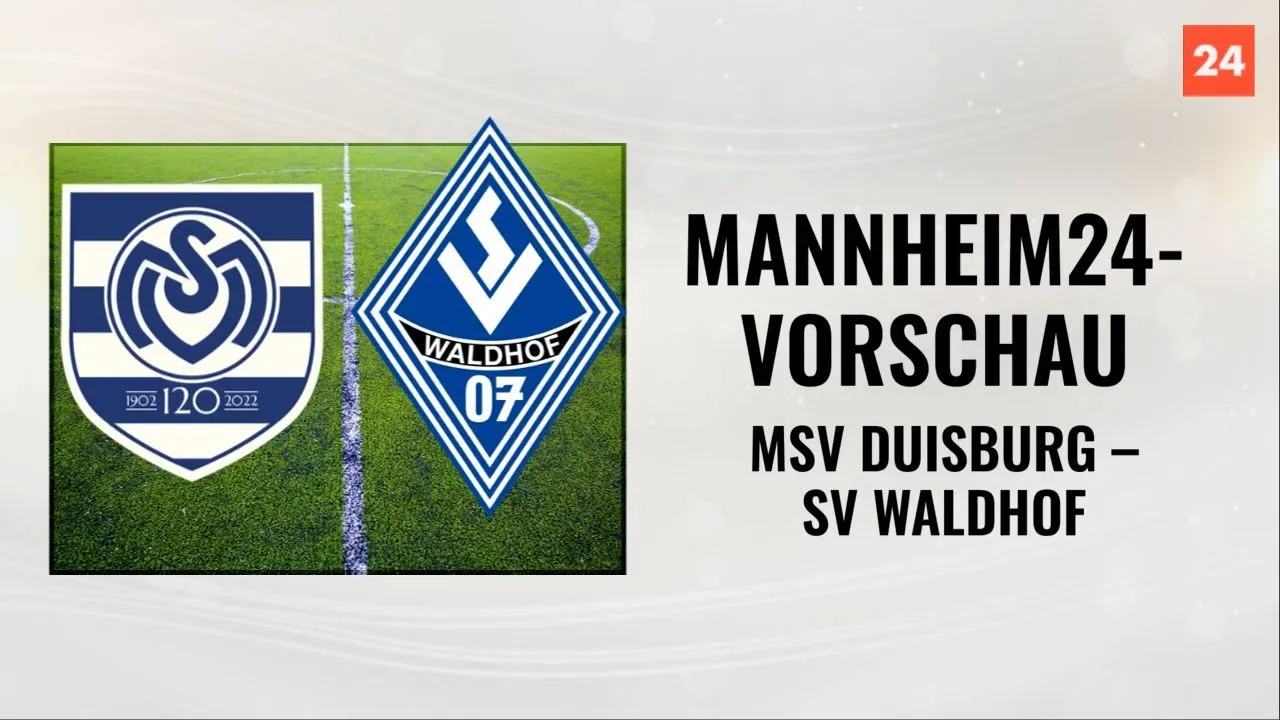 MANNHEIM24-Vorschau: SV Waldhof gastiert beim MSV Duisburg