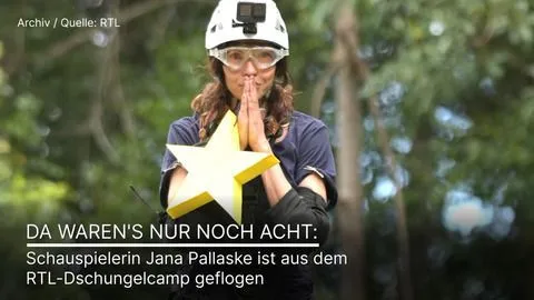 Da waren es nur noch acht: Jana Pallaske fliegt aus dem RTL-Dschungelcamp