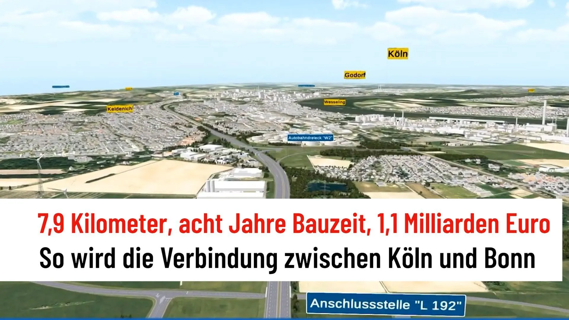 Rheinspange 553: This is how the new link between Cologne and Bonn