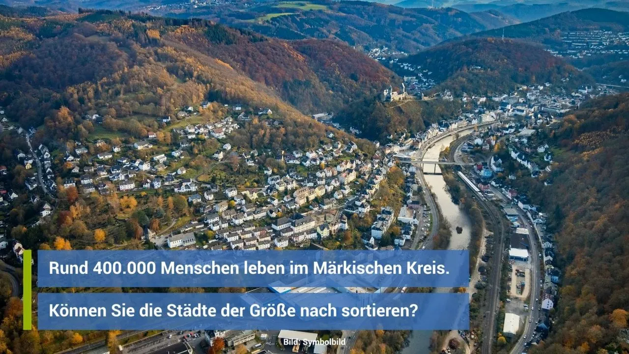Märkischer Kreis: Diese Städte und Gemeinden gehören dazu