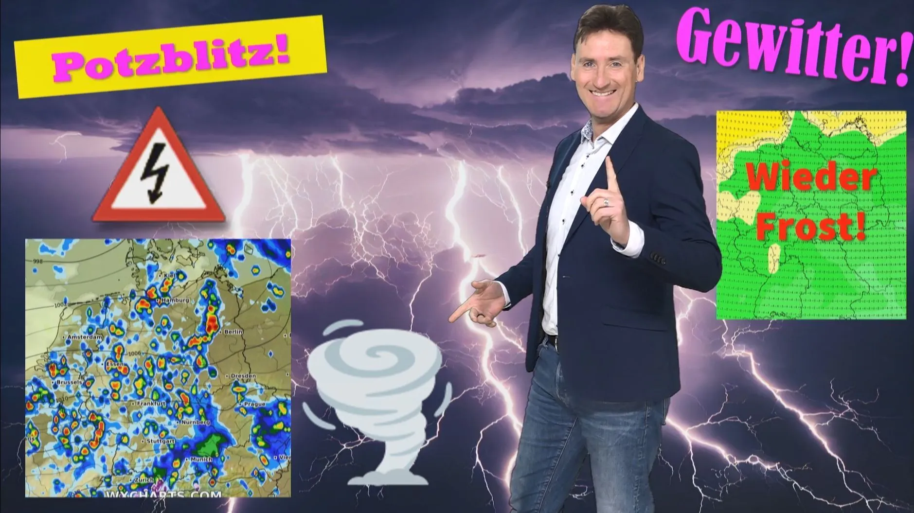 Unwetter: Schwere Gewitter mit Tornadogefahr zum royalen Staatsbesuch in Deutschland!
