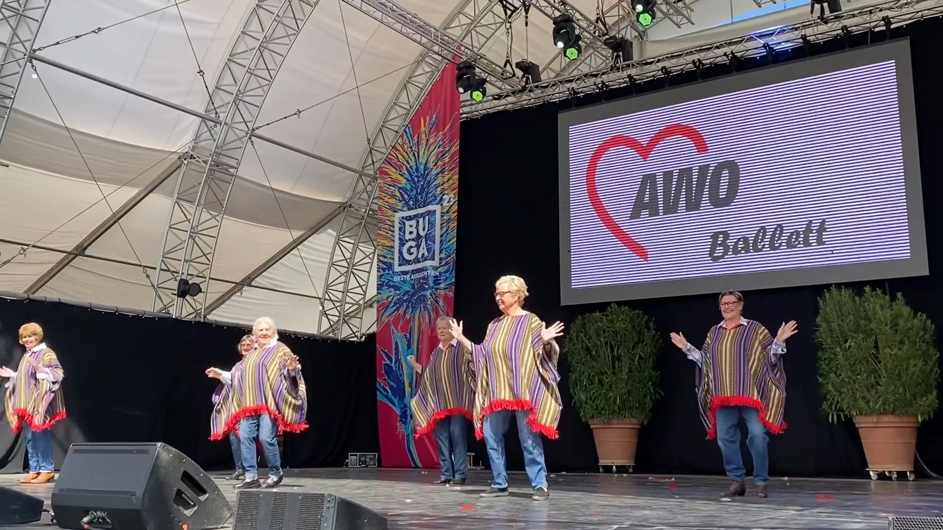 Auftritt der AW-Tanzgrupppe auf der BUGA in Mannheim