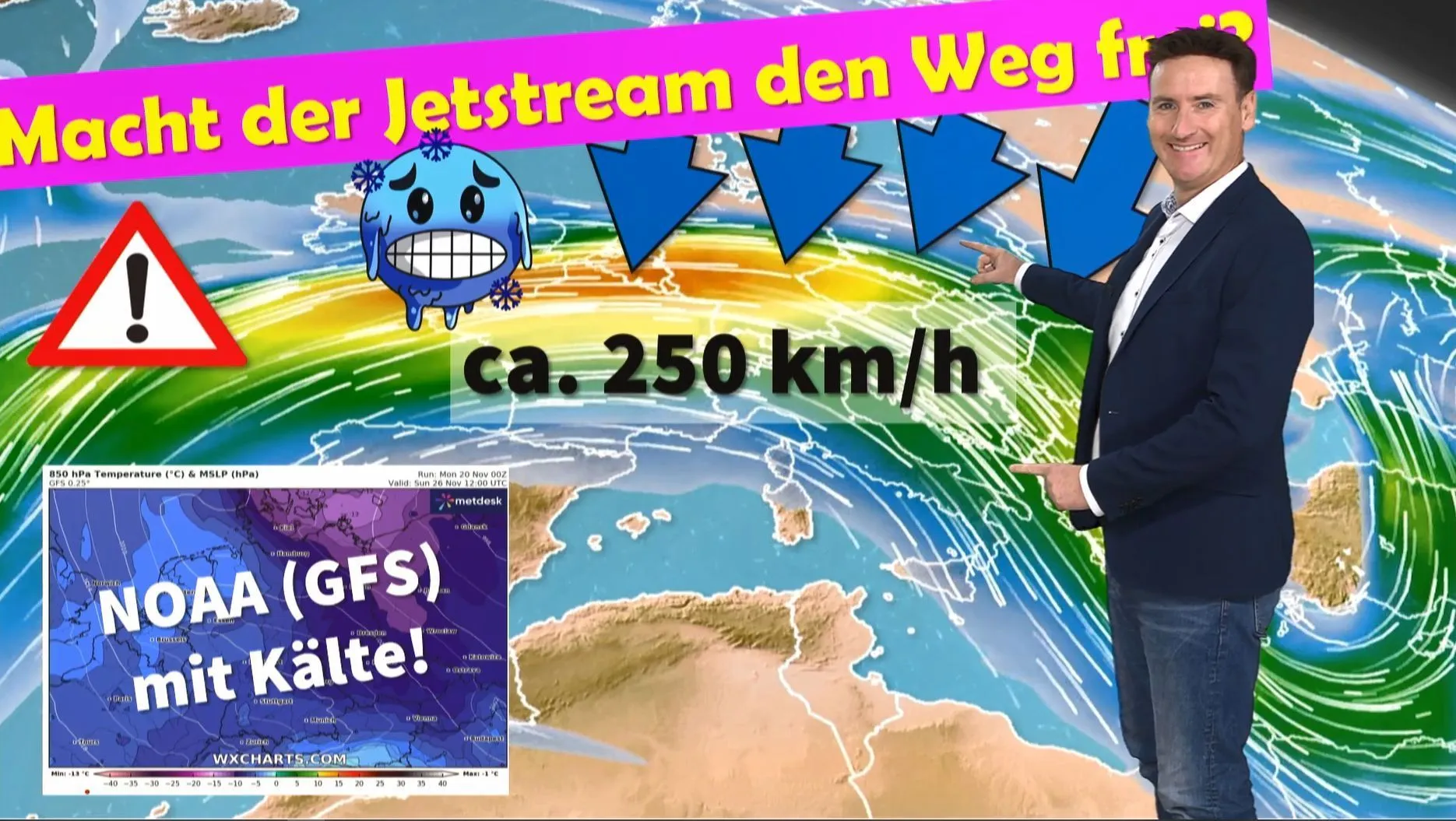 Arctic outbreak possible from the weekend: the jet stream opens the cold gate! Winter weather for the 1st Advent?