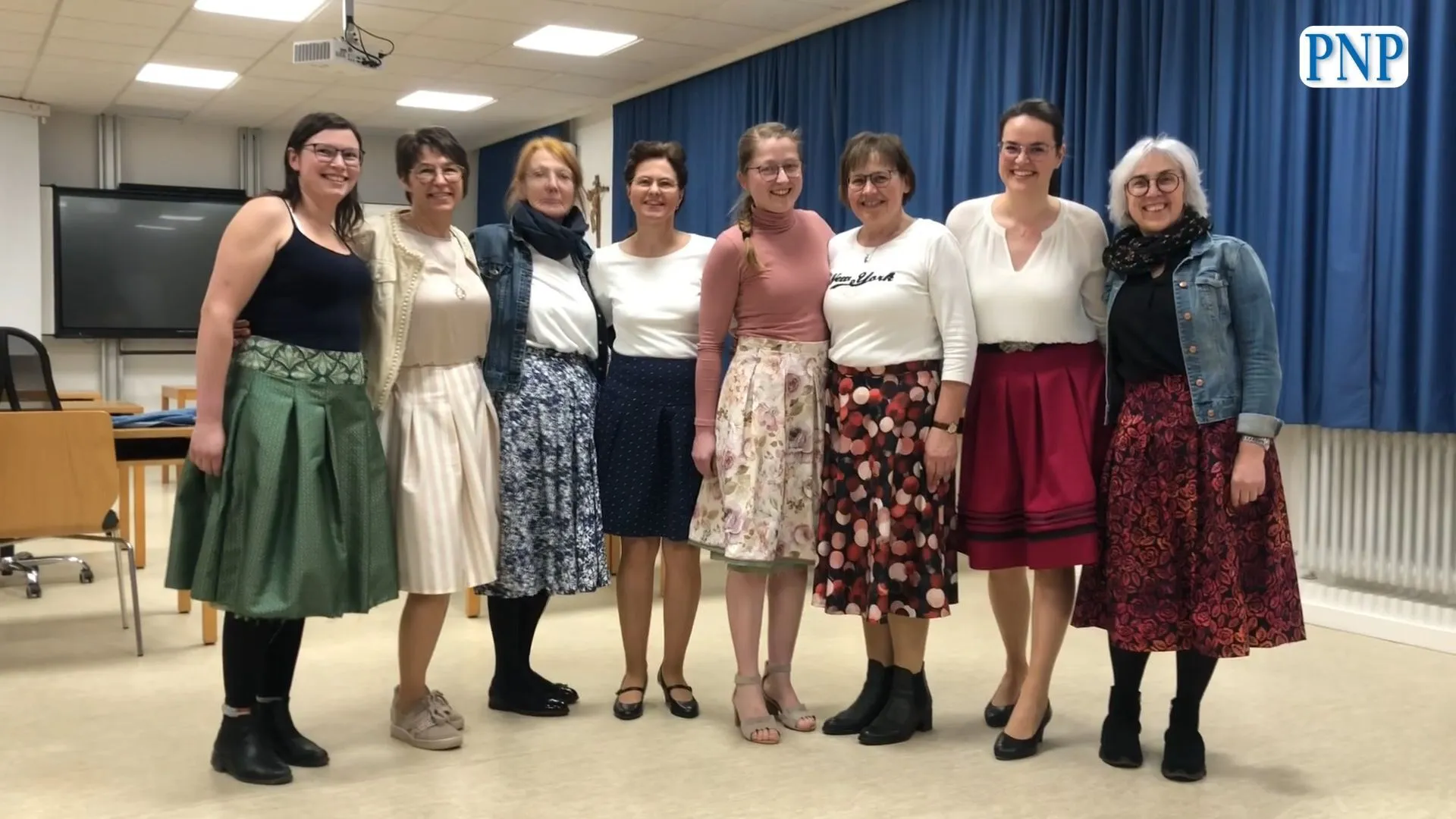 Skirt sewing course at the farmers' association