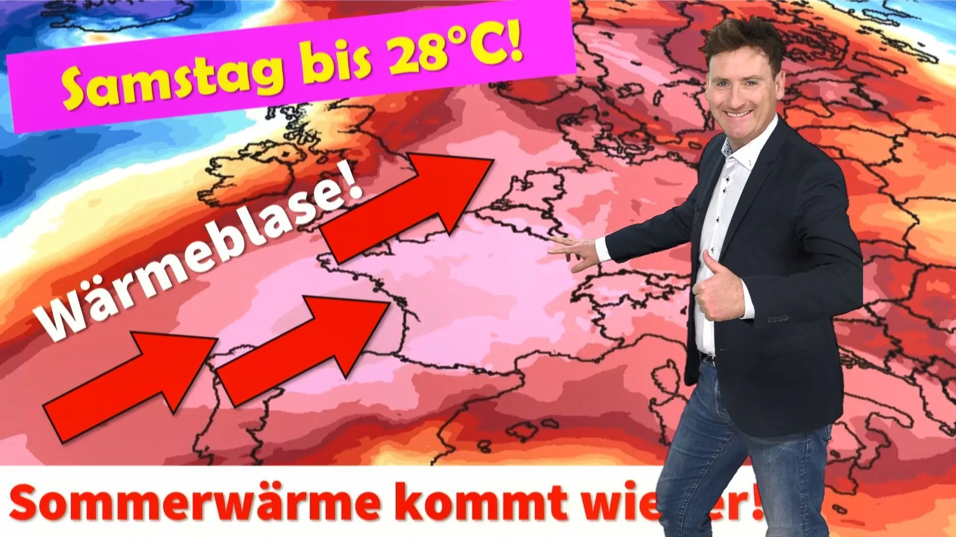 Neue Wärmeblase über Deutschland! Grillwetter am kommenden Samstag, im Süden bis zu 28°C warm!