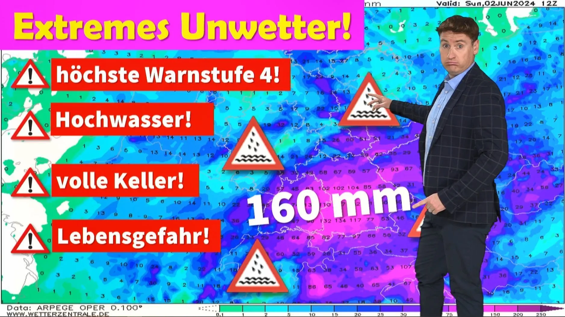 Höchste Warnstufe! Wetterexperte Dominik Jung rechnet mit schwerem Hochwasser im Süden von Deutschland!