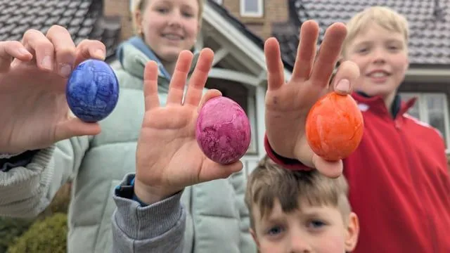 An Ostern fliegen hier die Eier