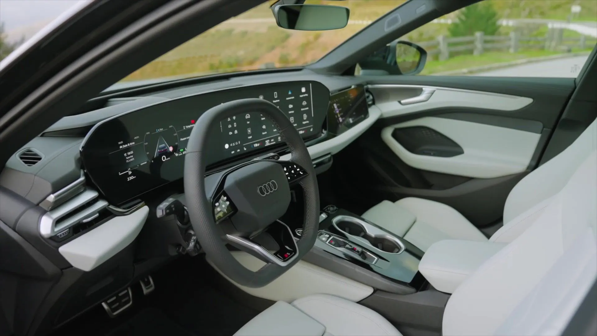 Het nieuwe interieurontwerp van de Audi A6 Avant in Madeira bruin