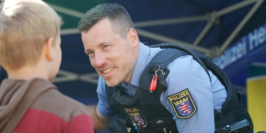 Auf der großen Blaulicht-Meile: 
