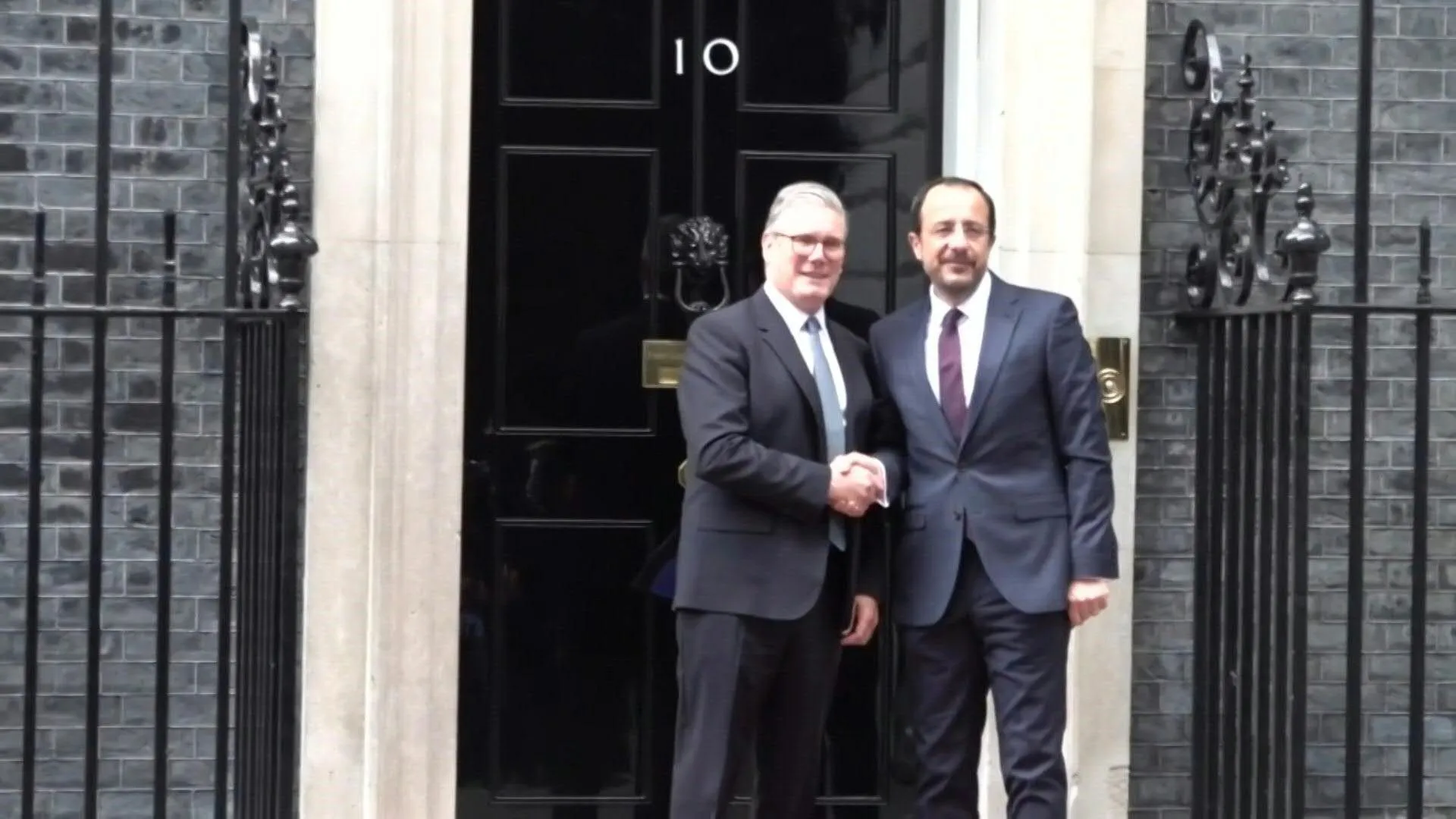 UK PM Starmer welcomes Cypriot President Christodoulides to Downing Street