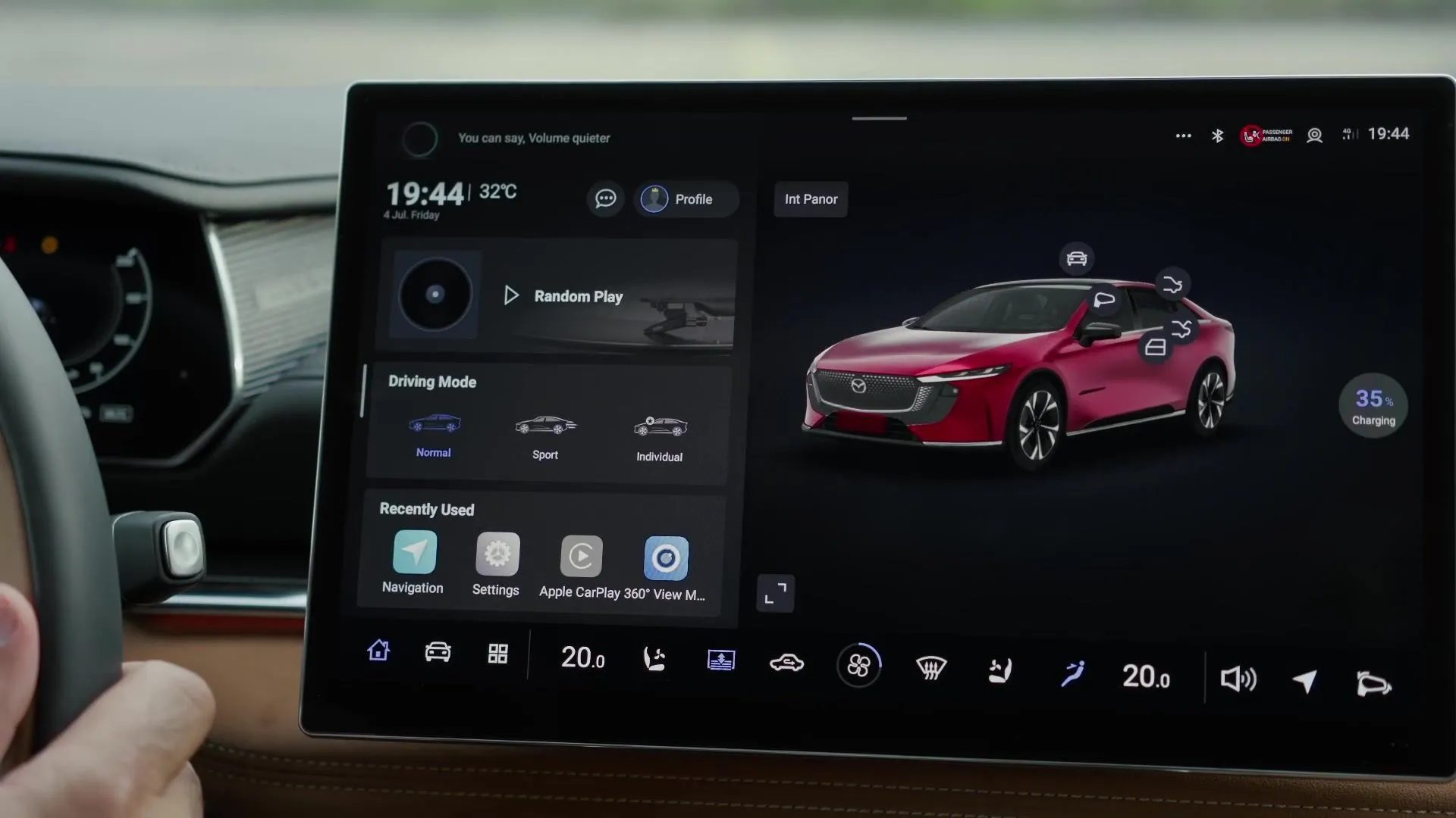 Het nieuwe Mazda6e Infotainmentsysteem