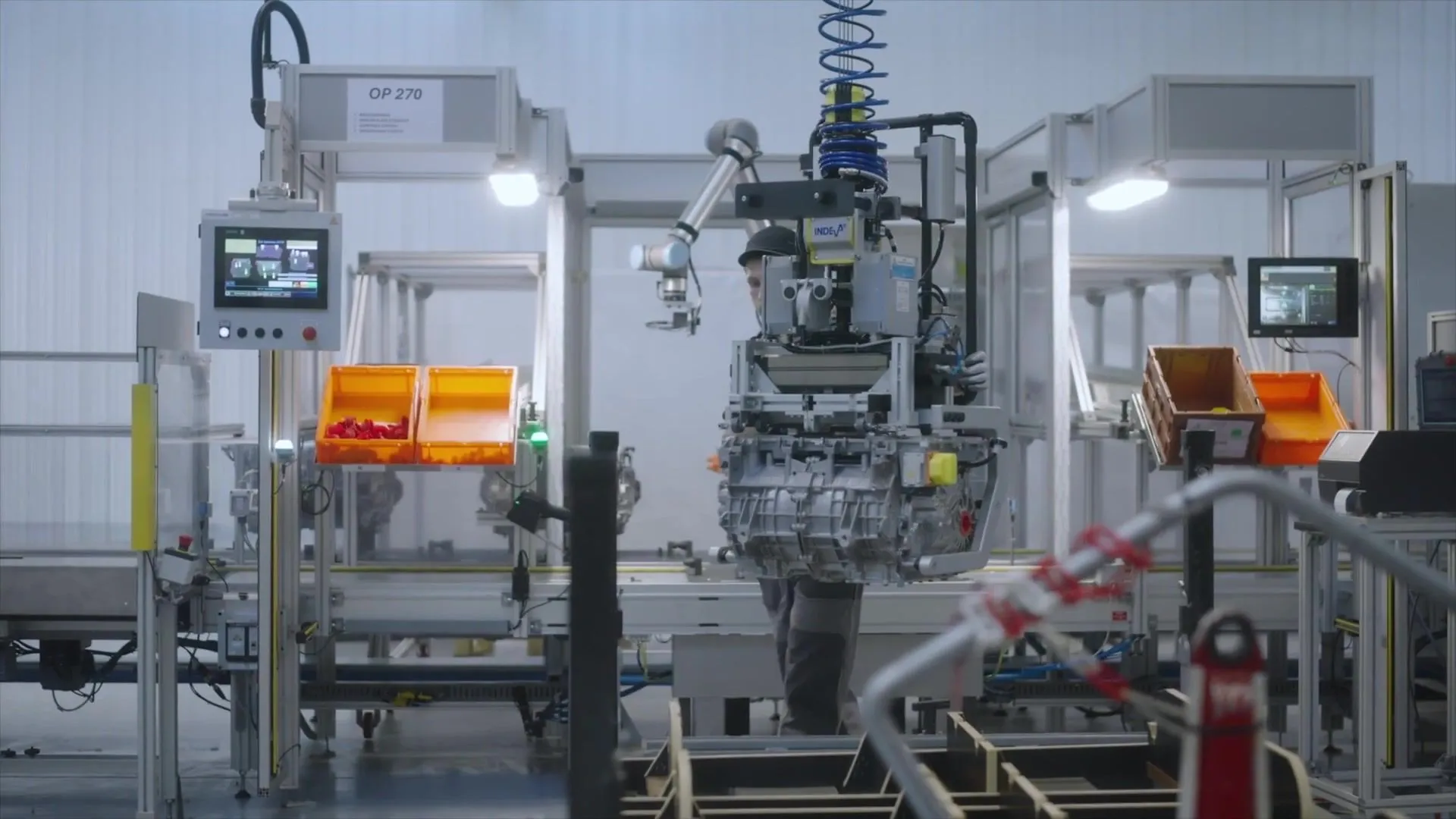 Production du moteur Alpine A390 à l'usine Ampère de Cléon - Fin de ligne moteur