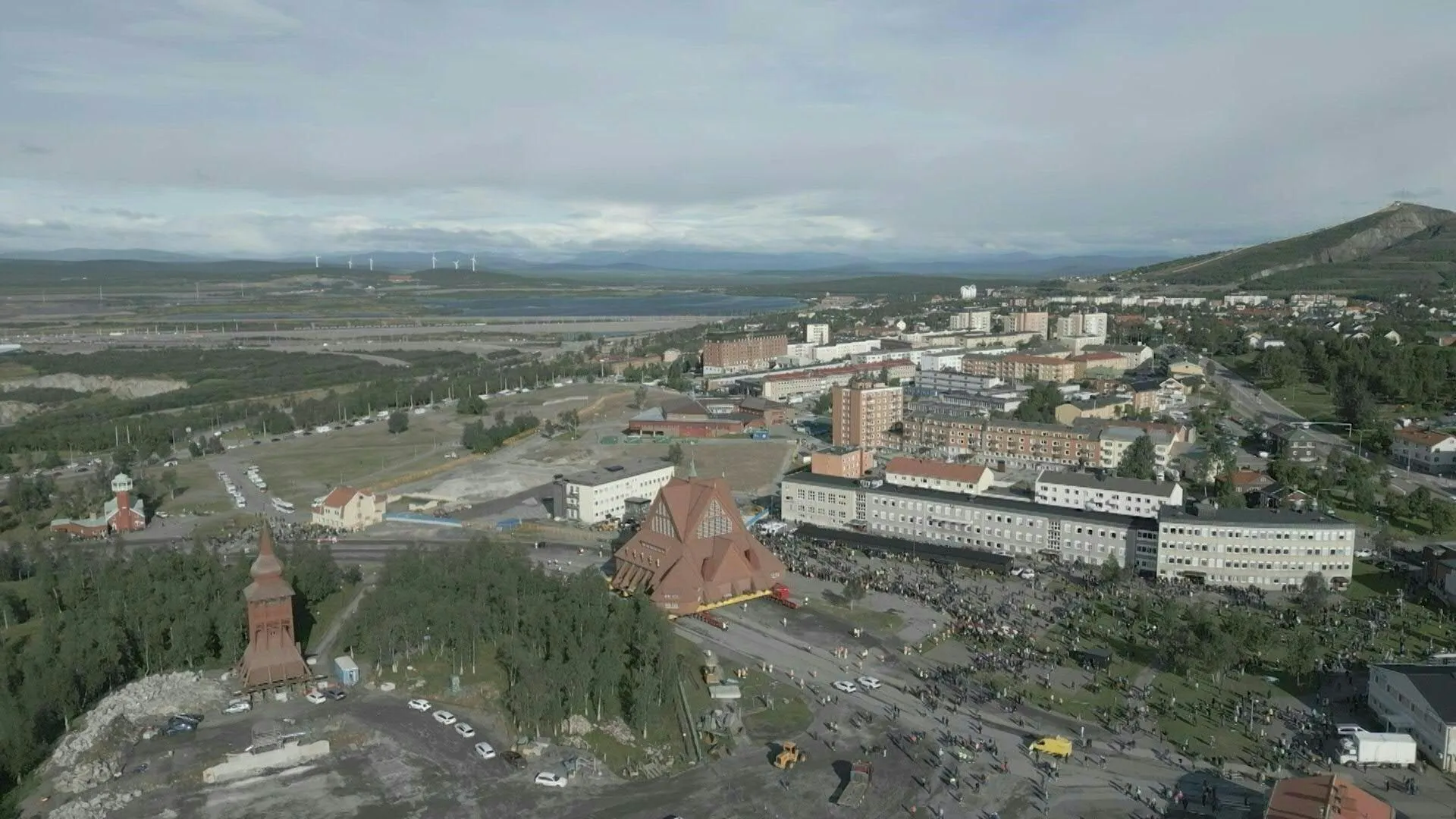 Historic Swedish church on the move in logistical feat