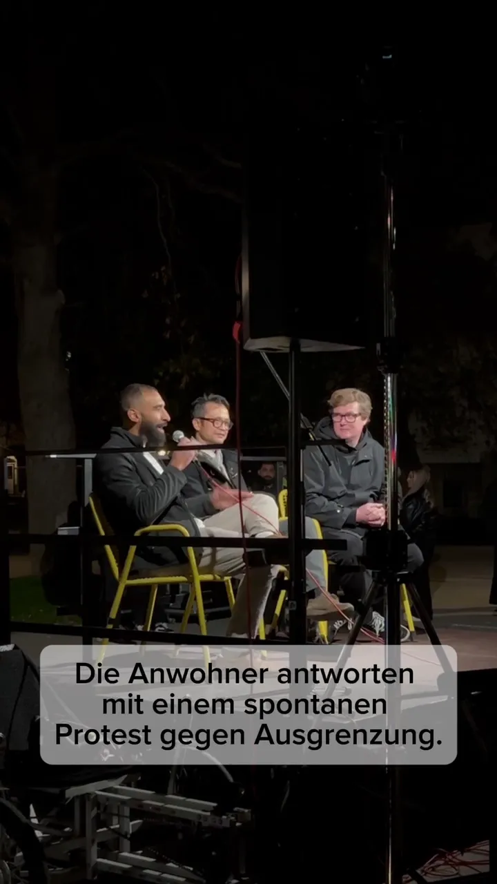 Stadtbild Kundgebung Ludwigsburg