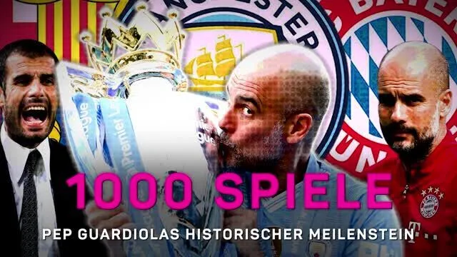 1000 Spiele: Guardiola erreicht Meilenstein