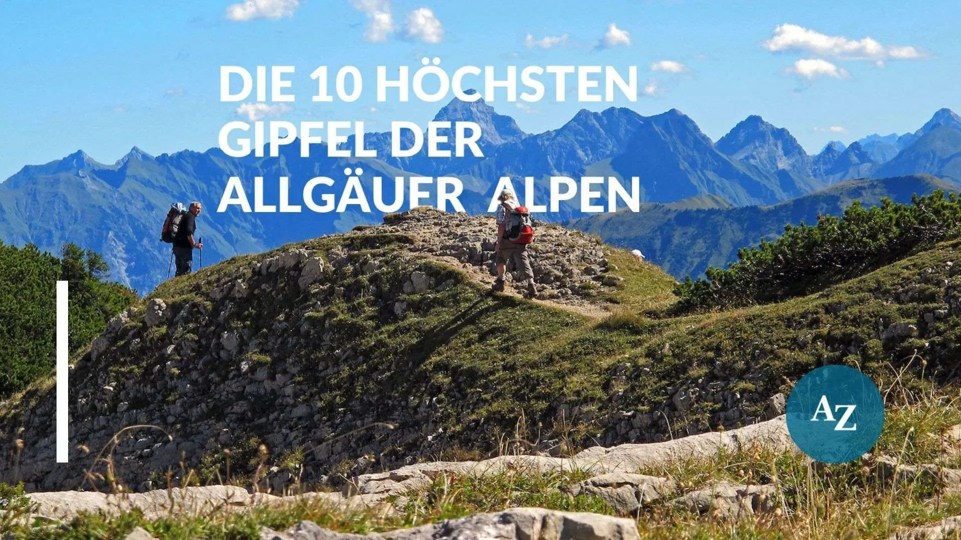These are the ten highest peaks of the Allgäu Alps