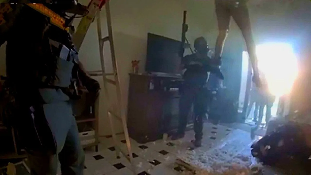 Florida man suspected of theft falls through ceiling straight into SWAT officers' arms