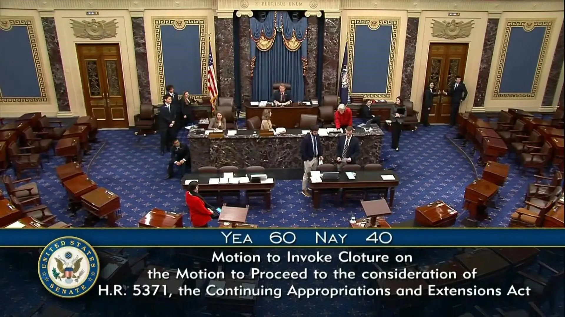 Il Senato degli Stati Uniti fa avanzare il disegno di legge per porre fine alla chiusura del governo