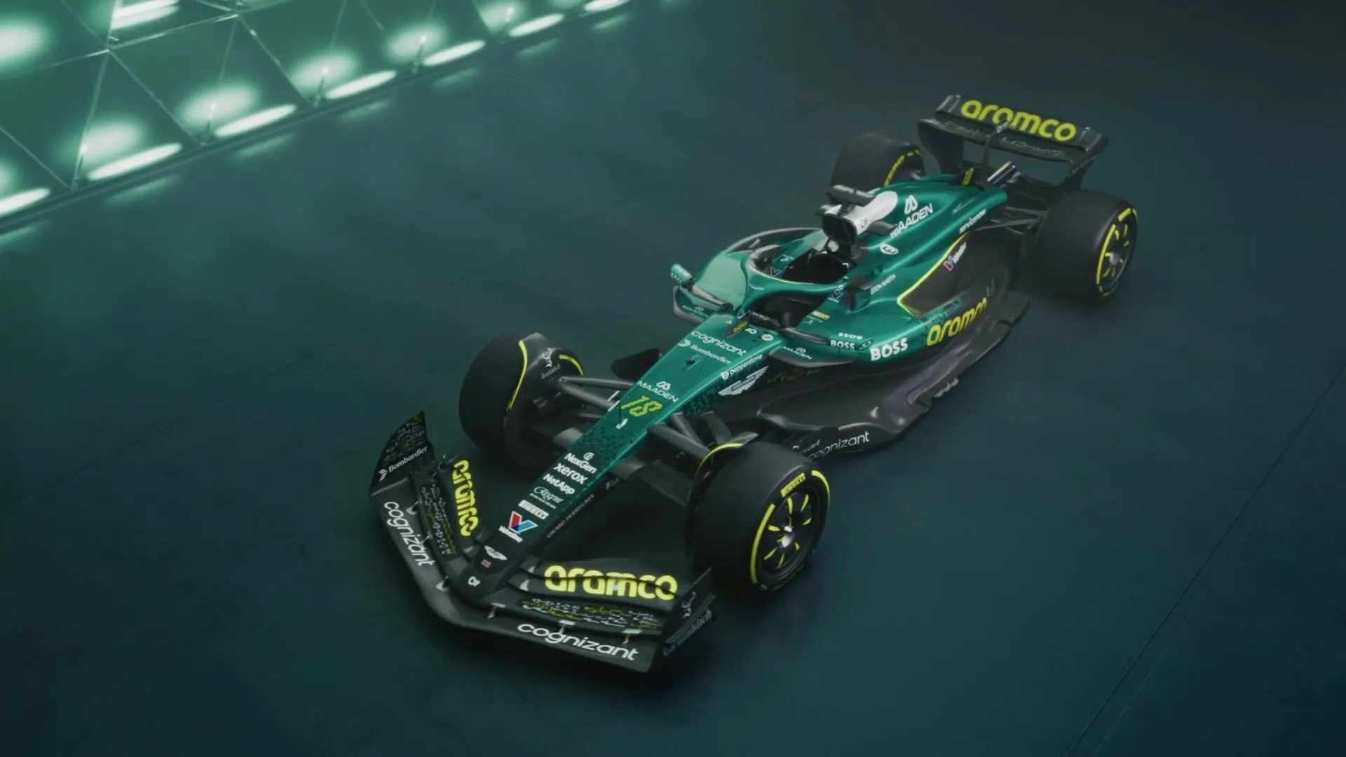 Aston Martin Aramco Ujawnia Pierwszą Indywidualną Malowidło - AMR Aramco CGI Livery