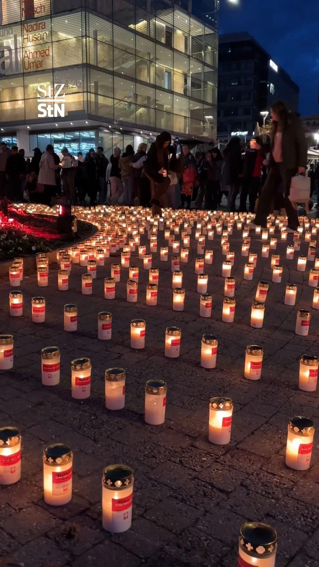 Stuttgart zündet ein Lichtermeer aus Kerzen