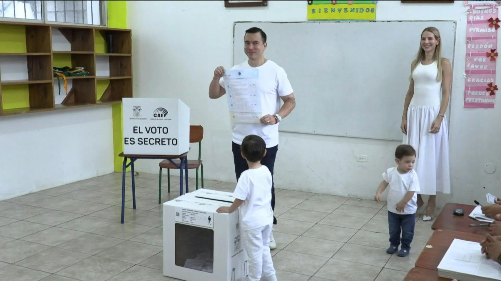 Prezydent Ekwadoru Daniel Noboa oddaje głos w sprawie baz zagranicznych, reform konstytucyjnych