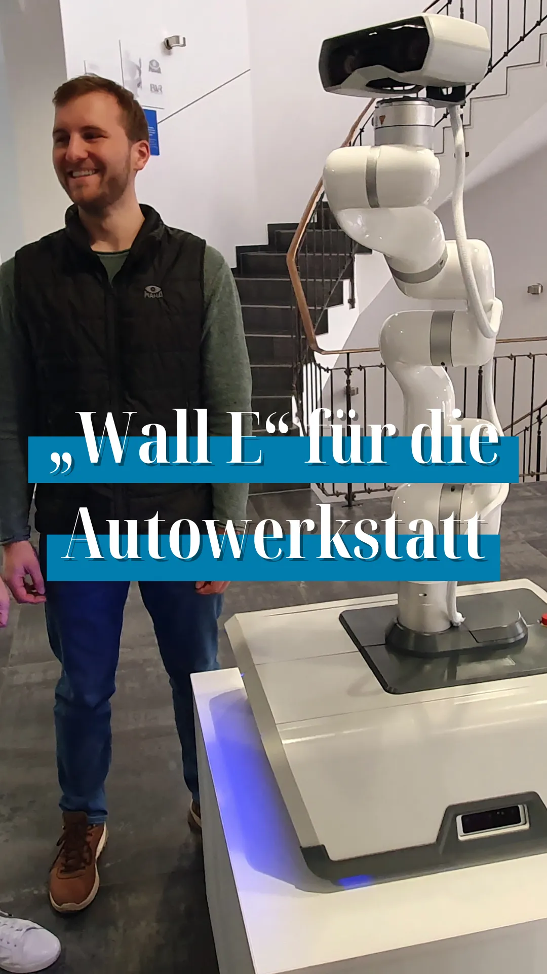 „Wall E“ für die Autowerkstatt: Allgäuer Firma Maha entwickelt besonderen Roboter „Maia“