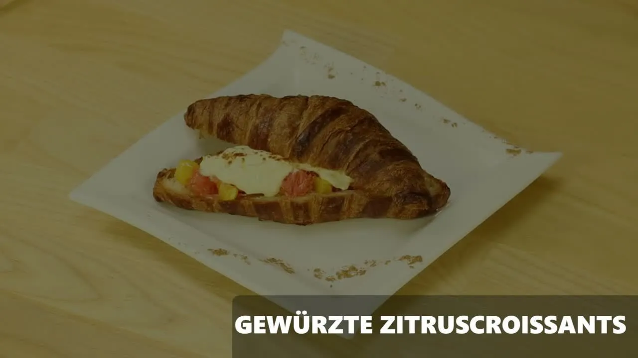 Gewürzte Zitruscroissants