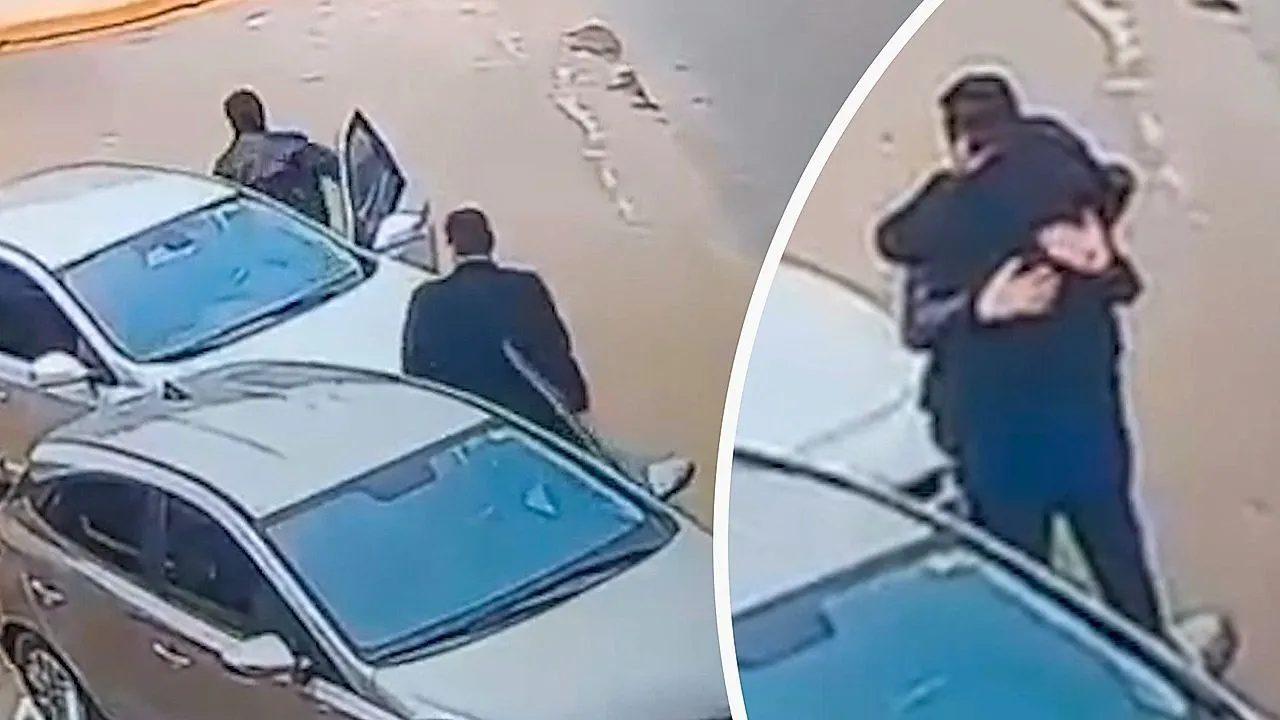 Colisão traseira no Brasil termina em abraço emocionado, não em discussão