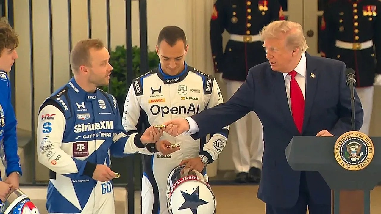 Trump hosts IndyCar drivers ahead of Freedom 250 Grand Prix