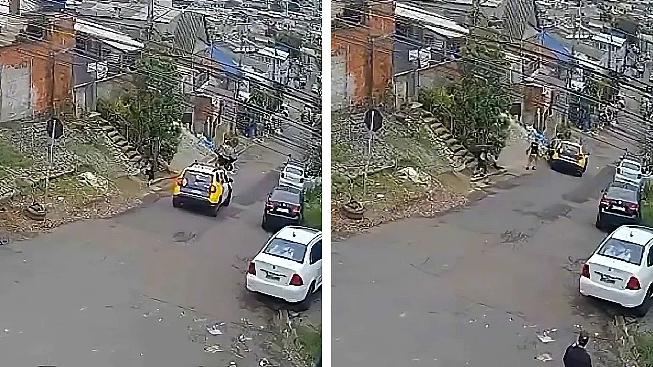 Bungling cops forget to put brake on patrol car while arresting suspect