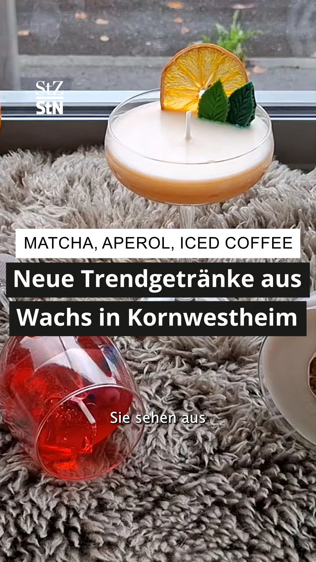 Veluna Manufaktur – Diese Kerzen sehen aus wie Aperol Spritz und Matcha Latte