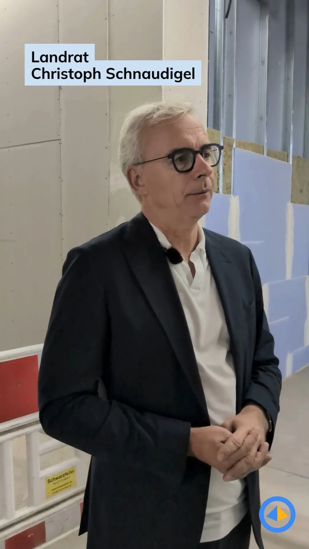 KARLA Richtfest 2026 Ettlinger Tor Karlsruhe Interview mit Landrat Christoph Schnaudigel