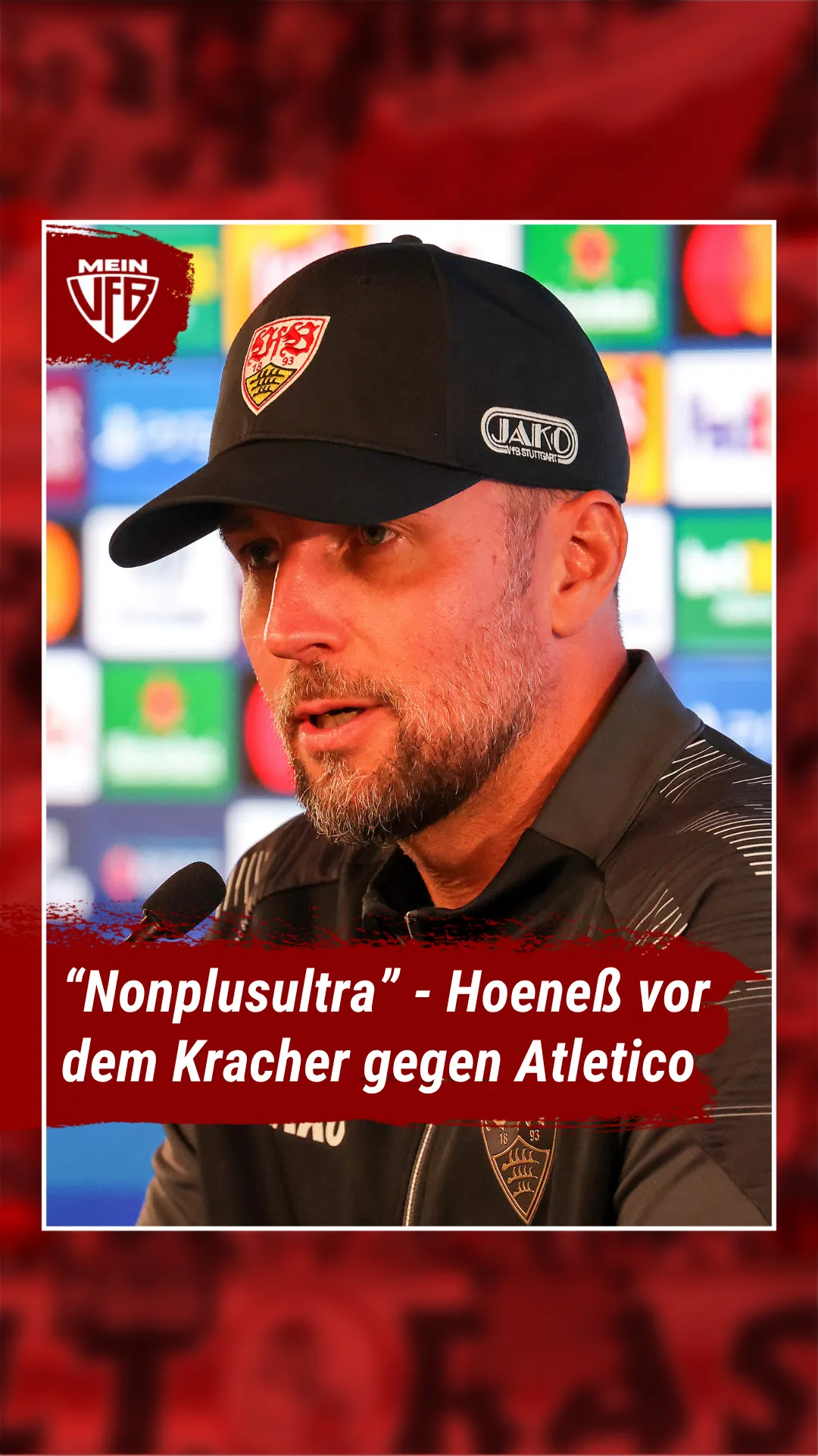 Sebastian Hoeneß vor dem Heimspiel gegen Atletico Madrid