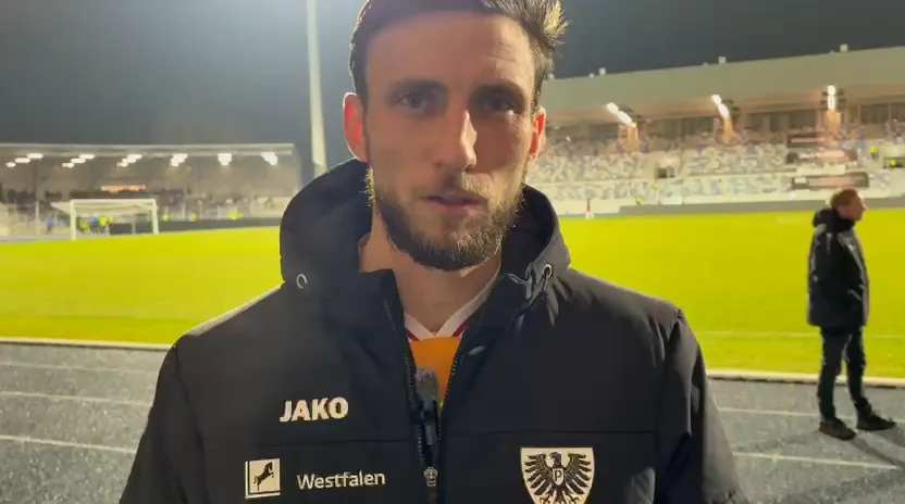 Preußen-Spieler Philipp Maier nach dem Sieg im Westfalenpokal