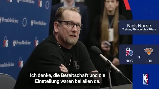 Nurse lobt LeBrons Chemie mit den 76er