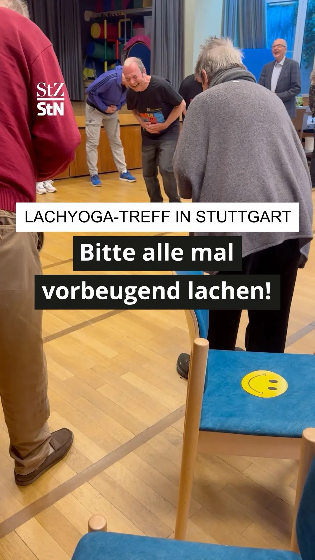 25 Jahre Lachyoga-Treff Stuttgart : Bitte alle mal vorbeugend lachen!