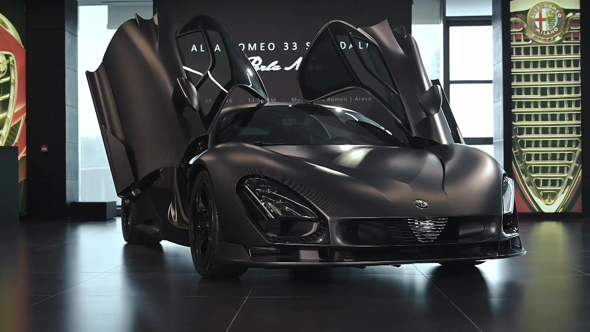 Alfa Romeo 33 Stradale Perla Nera at Paris motor Show 2026