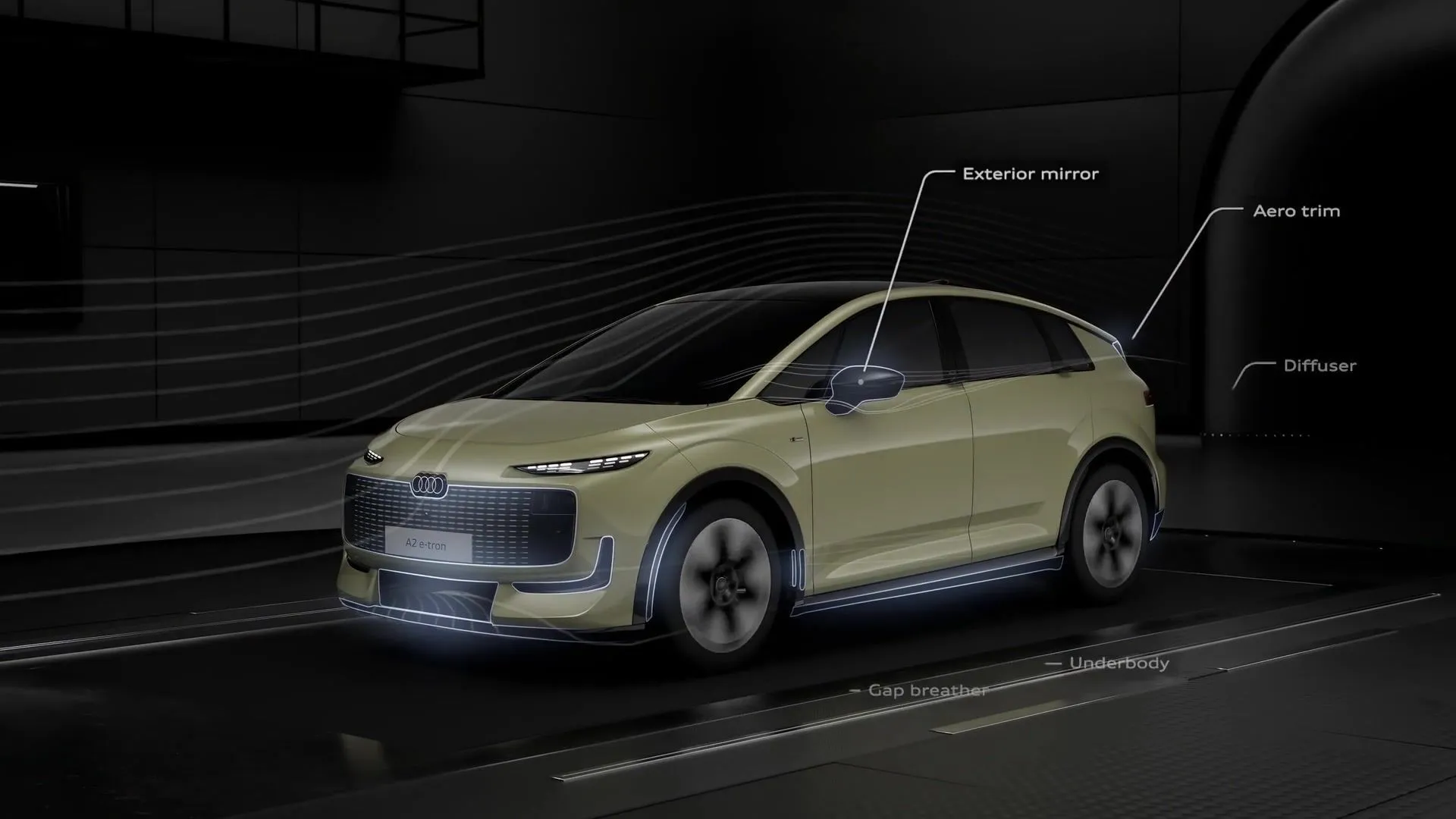 Audi A2 e-tron – Aerodynamics – Animation